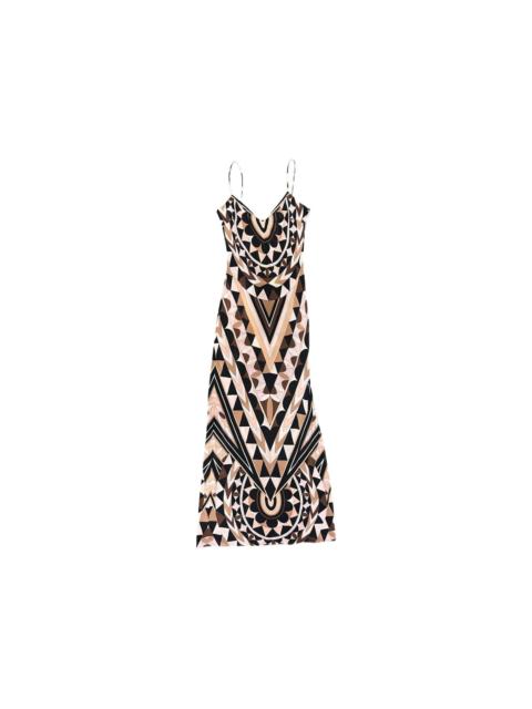 PUCCI Printed Silk Long Dress