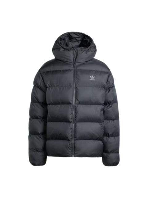 adidas adidas Tonal Hooded Puffer Jacket 'Black' IY3396
