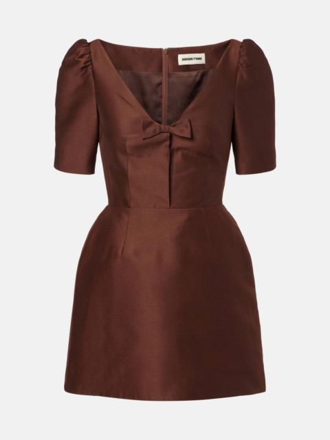 SHUSHU/TONG Bow-detail minidress