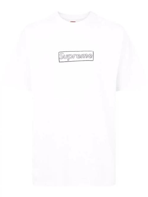 Supreme x KAWS chalk logo T-shirt