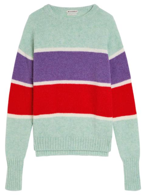JW Anderson JW Anderson Striped Crew-neck Wool Jumper