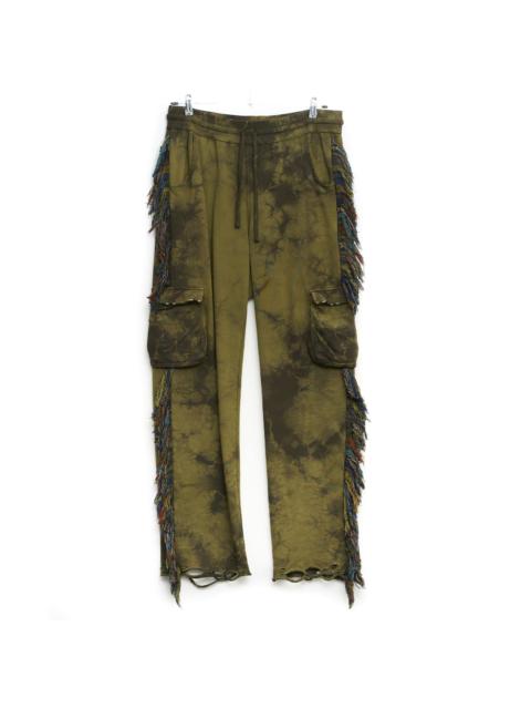 Other Designers Alchemist Fringed Cargo Pants Green Size 38