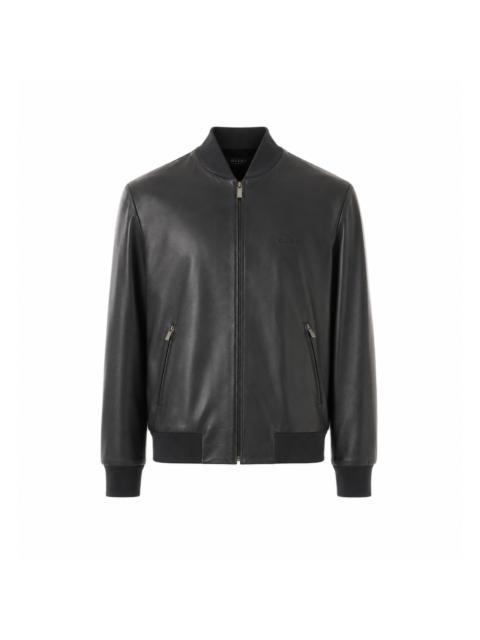 GUCCI Gucci Men Gucci Logo Leather Bomber