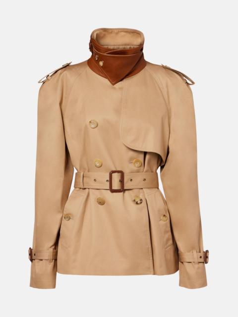 Chloé Cropped cotton gabardine trench coat