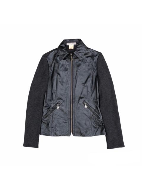 Other Designers Yoshiyuki Konishi - 🔥YOSHIYUKI KONISHI COW NAPPA LEATHER WOOL SLEEVE JACKET