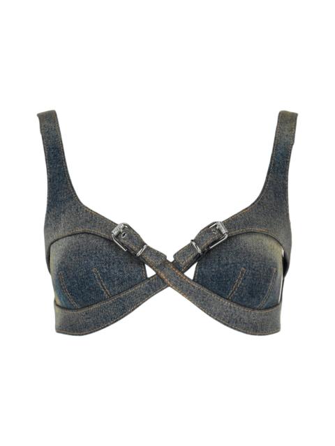 Givenchy Givenchy Crisscross Denim Top