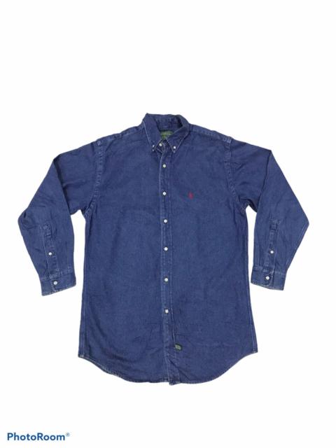 VINTAGE POLO COUNTRY RALPH LAUREN DENIM SHIRT RARE