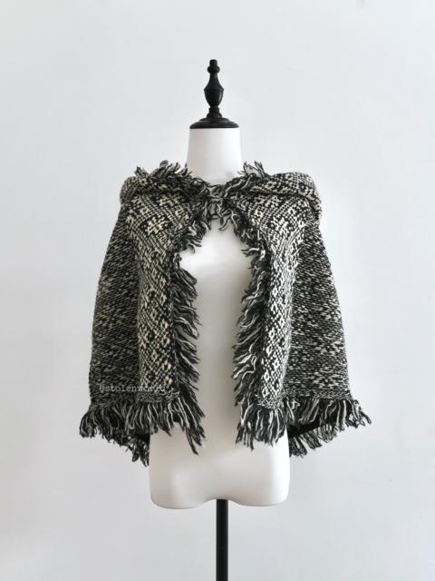 Yohji Yamamoto Yohji Yamamoto Wool Fringe Cape