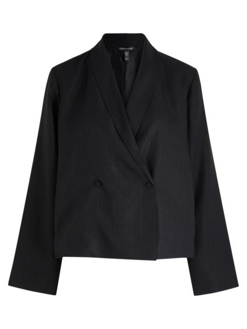 EILEEN FISHER Eileen Fisher Textured Silk-weave Jacket