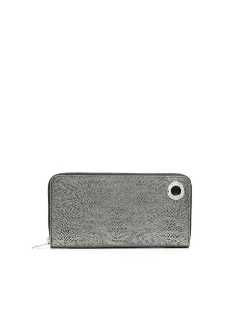 Diesel lizard-effect continental wallet