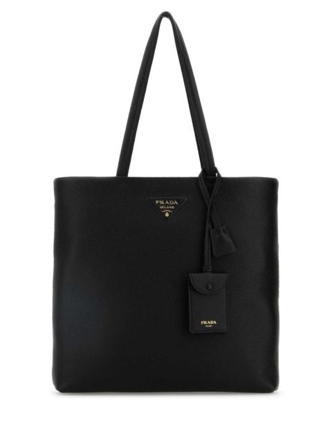 Prada Prada Women Black Leather Shopping Bag