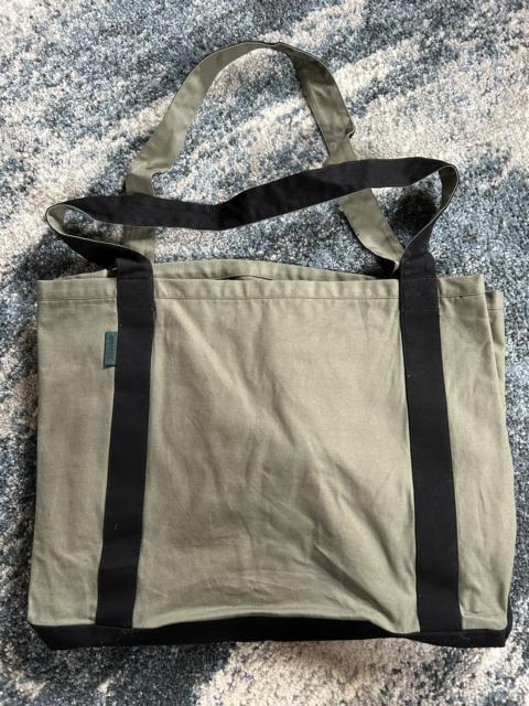 Other Designers Jiberish - LARGE OLiVE GREEN CANVAS TOTE BAG