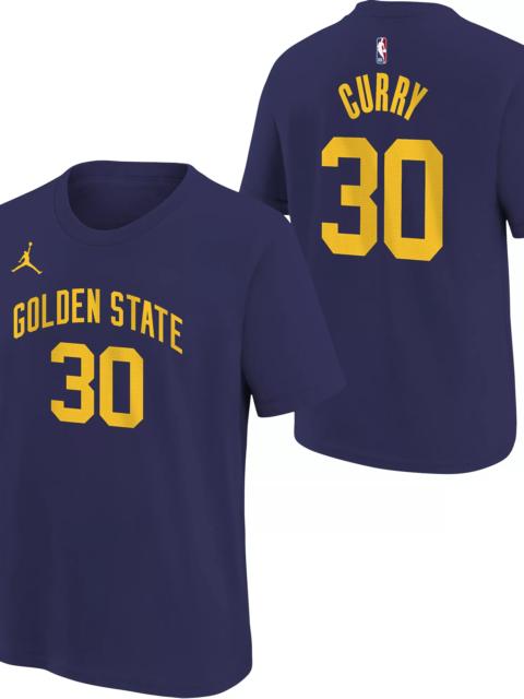 Jordan Nike Youth Golden State Warriors Stephen Curry #30 Blue T-Shirt