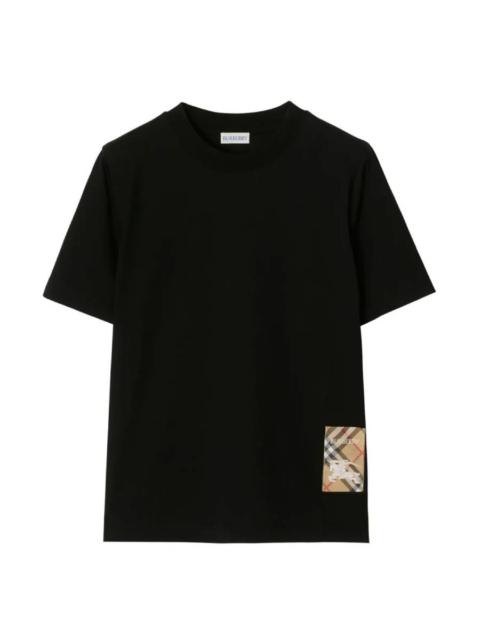 Burberry Burberry Check EKD Label Cotton T-Shirt