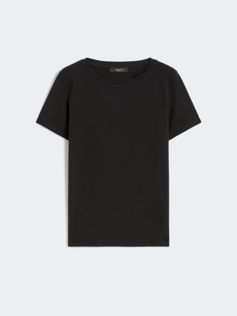 WEEKEND Max Mara Basic cotton jersey T-shirt - BLACK