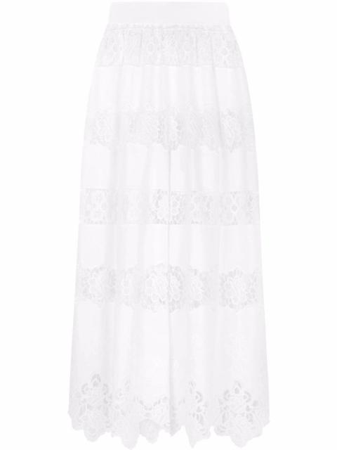 Dolce & Gabbana openwork embroidered culottes