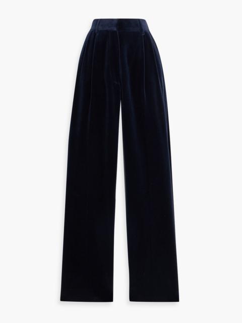 BLAZÉ MILANO Cotton-velvet straight-leg pants