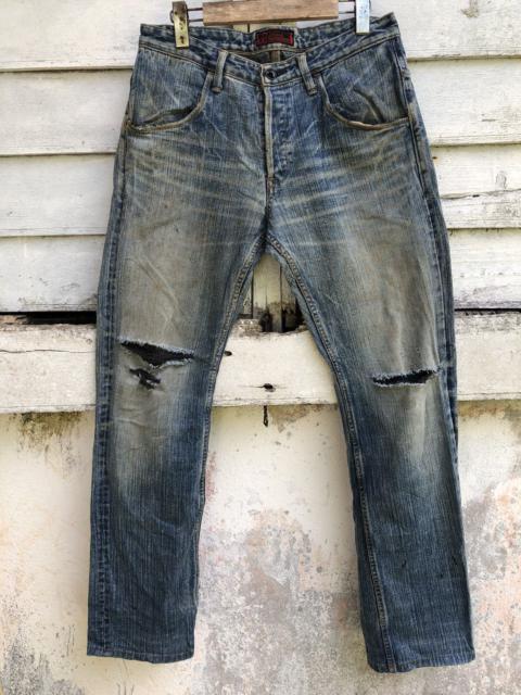 Other Designers Vintage John Bull Kojima Distressed Knee Ripped Jean