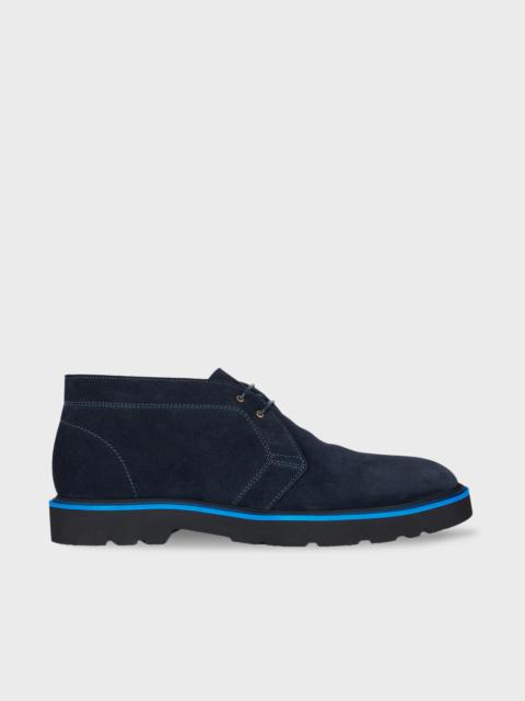 Paul Smith Navy Suede 'Karr' Boots