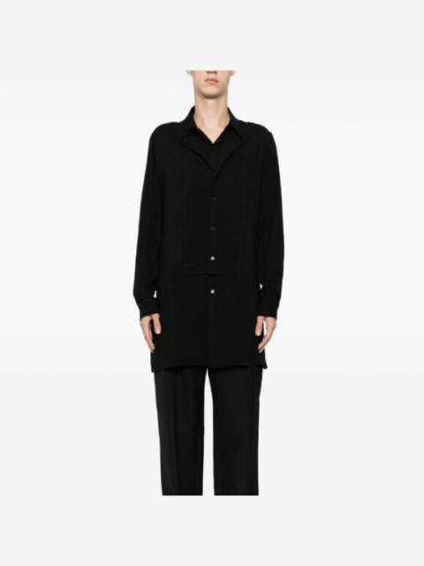 BNWT AW24 YOHJI YAMAMOTO POUR HOMME YYPH BIB LONG SHIRT 2