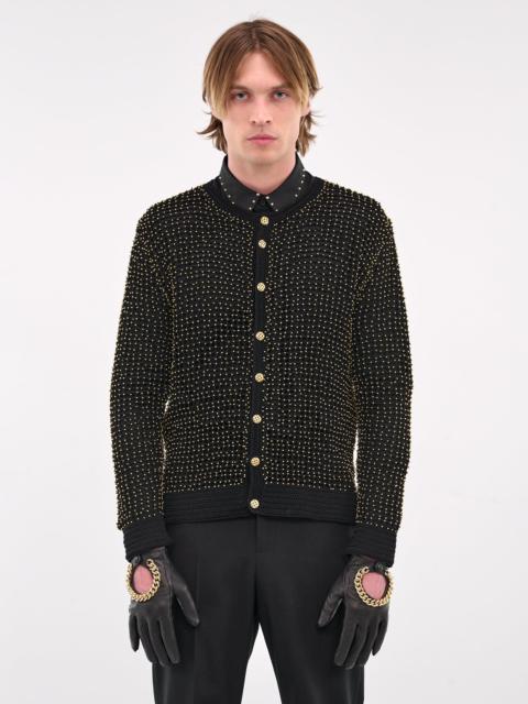 ERNEST W. BAKER Chain Embellished Driving Gloves