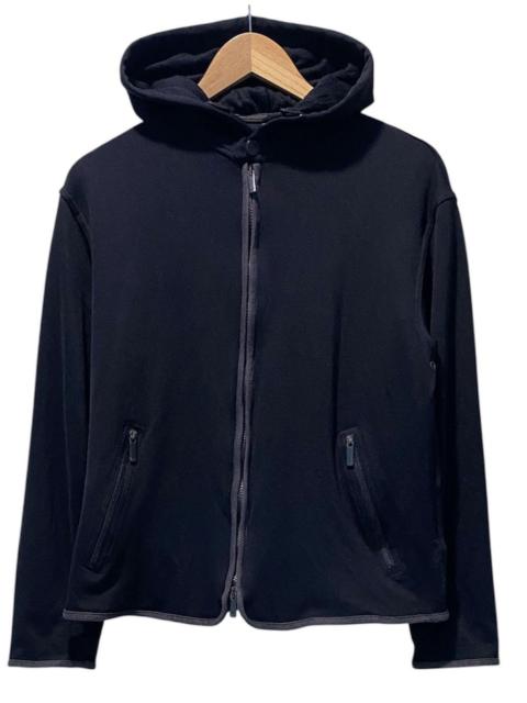 EMPORIO ARMANI Emporio Armani Hooded Zip Jacket Wool Knit Minimalist Style