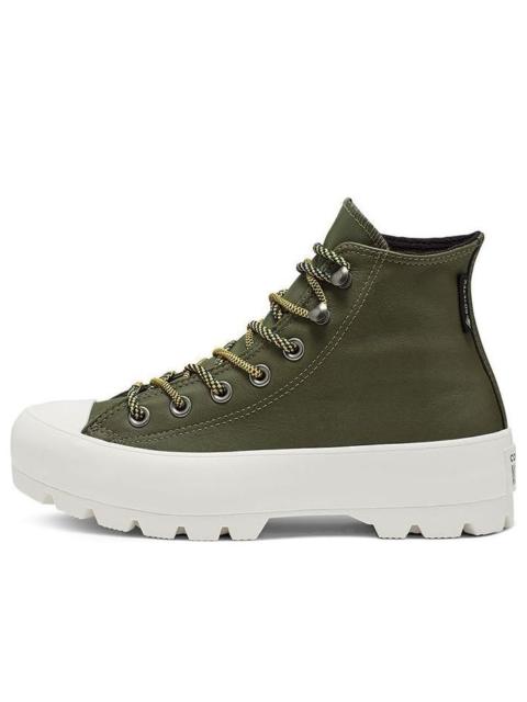 Converse (WMNS) Converse Winter GORE-TEX Lugged Chuck Taylor All Star Boot High Top Thick Sole Army Green 566