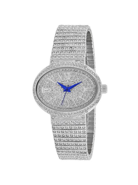 Other Designers Christian Van Sant Sparkler Quartz Silver Dial Ladies Watch CV0250