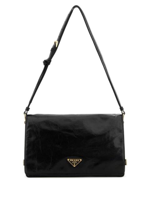 Prada Prada Women Black Leather Medium Shoulder Bag