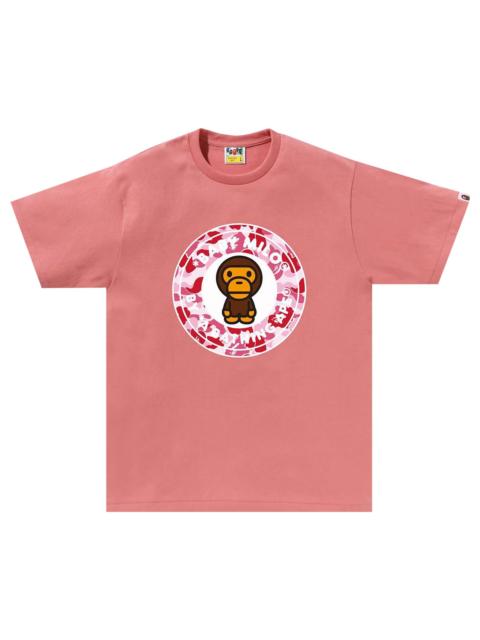 A BATHING APE® BAPE ABC Camo Milo Busy Works Tee 'Pink/Pink'