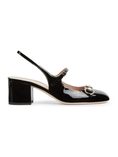 GUCCI Gucci Horsebit Patent Leather Pumps