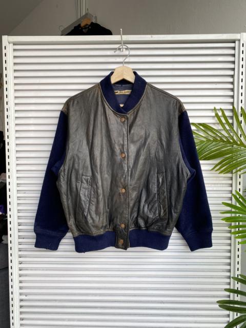 Comme Des Garçons OG Vintage Comme Des Garçon Varsity Leather Wool Jacket