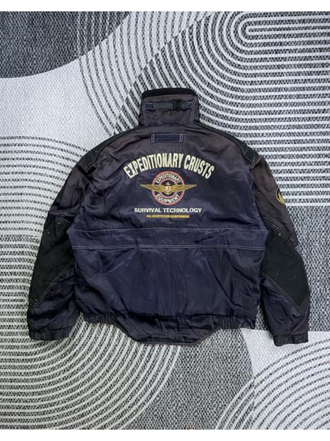 Other Designers Vintage Yamaha JET-ROD Survival Multipocket Bomber Jacket