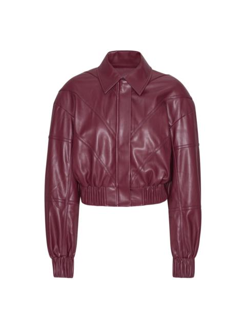 quilted panel bomber jacket