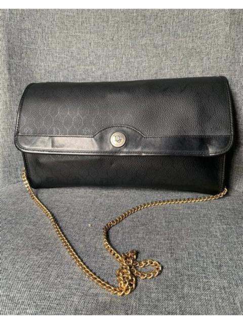 Authentic Vintage Christian Dior Chain Black Leather Bag