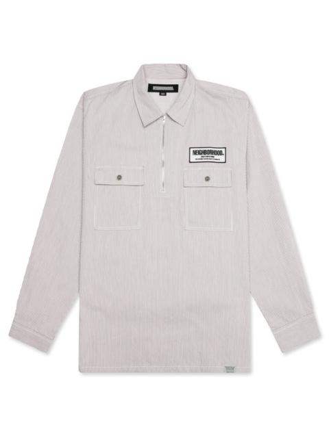 NEIGHBORHOOD CLASSIC WORK L/S PULLOVER SHIRT - BEIGE