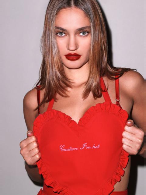 Fleur du Mal Ruffle Heart Apron