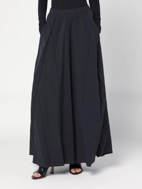 BALENCIAGA Black washed cotton maxi skirt