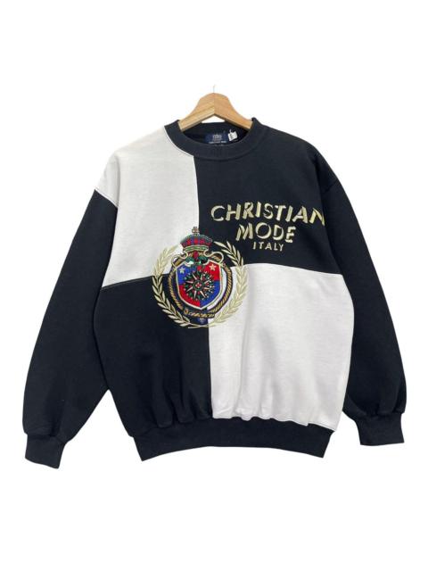 Other Designers Designer - Vintage Christian Mode Italy Big Logo Sweatshirt Size M