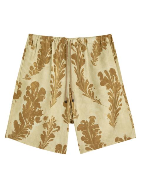 Dries Van Noten Piperi Printed Satin Shorts
