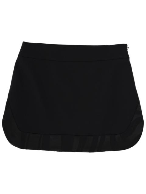 PUCCI WOOL MINISKIRT WITH SIDE ZIPPER