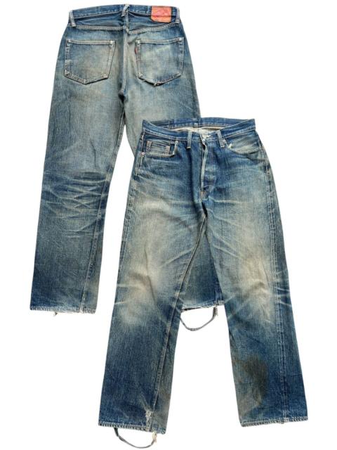 Other Designers Denime Japan Selvedge Mudwash Distressed Denim Jeans 32x30