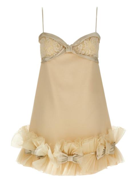 Valentino bow-detail sleeveless mini dress