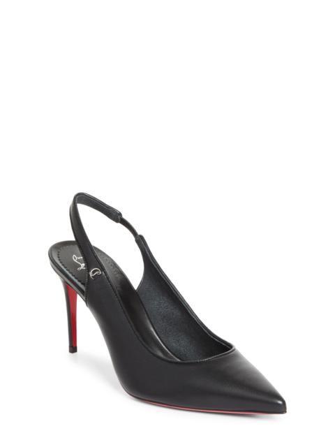 Christian Louboutin Christian Louboutin Sporty Kate Slingback Pump in Black/Lin Black at Nordstrom