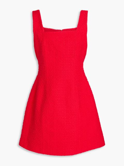 maje Cotton-blend tweed mini dress
