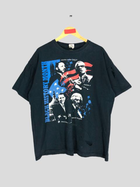 Other Designers Vintage - Y2K Black History Month Malcom X Luther King Obama Tee