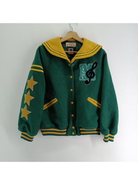 Other Designers Vintage - Rare🔥Candy Stripper by Ministry Co Varsity Jacket