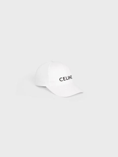 CELINE Celine Logo Baseball Cotton Hat