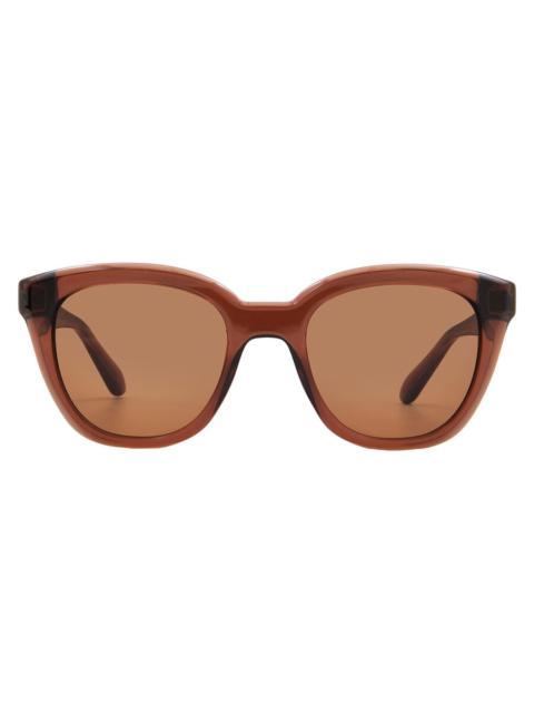 FERRAGAMO Salvatore Ferragamo Brown Cat Eye Ladies Sunglasses SF2000S 232 52