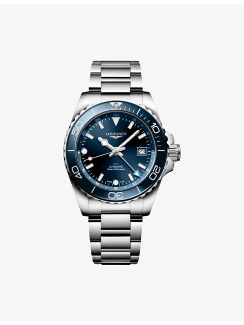 Longines L3.790.4.96.6 HydroConquest GMT Stainless-Steel Automatic Watch